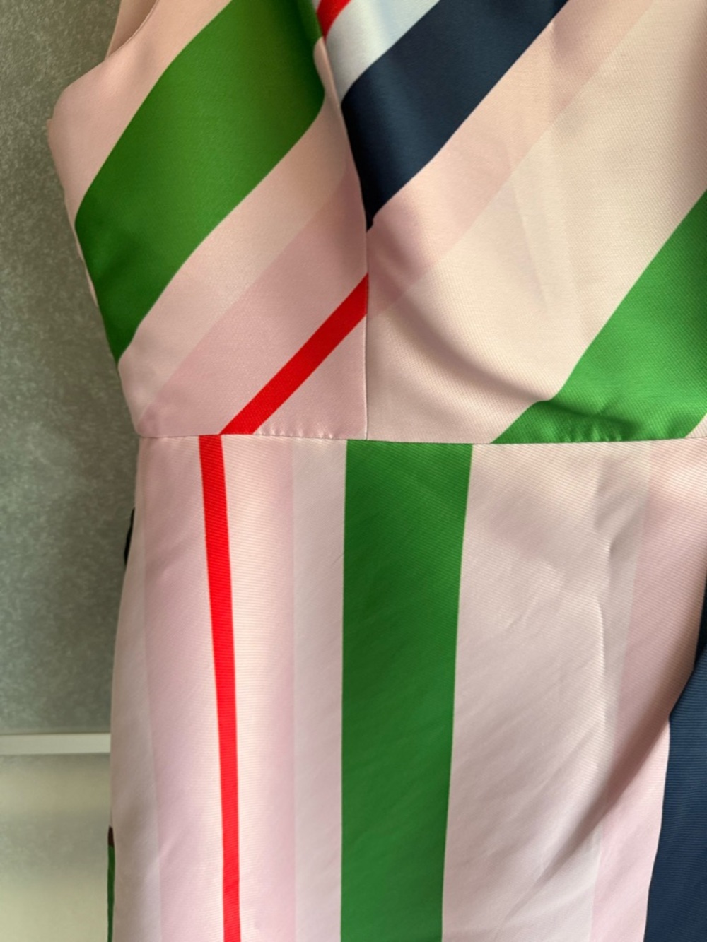Ted Baker London Bay of Honor Stripe Asymmetrical Hem Dress Size Ted's 5 - Picture 6 of 9